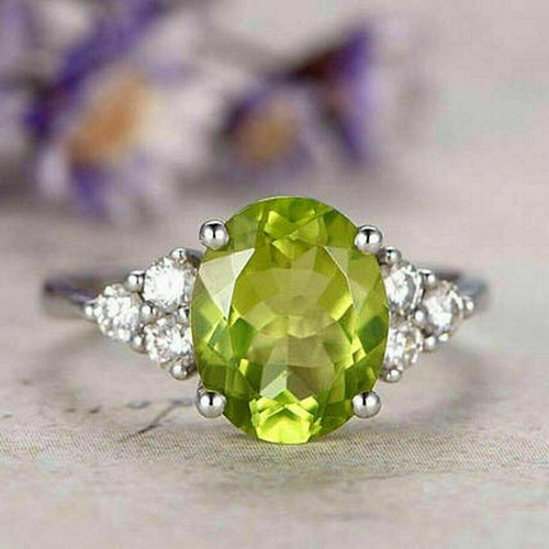 3ct oval cut green - oval,