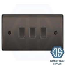 BG Black Nickel 3 Gang Custom