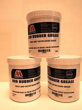 MILLERS Car Brake Caliper & Hydraulic Systems Red Rubber Grease 500g Tub