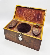 GEORGE III FLAME MAHOGANY TEA