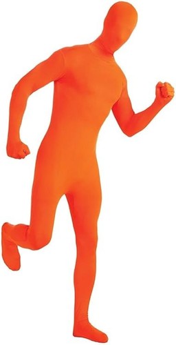 Orange zentai adult full - orange, body