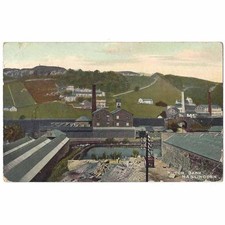 HASLINGDEN Lancashire, Hutch Bank Postcard, Postmark Haslingden 1913