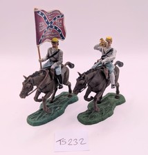 Britains Swoppets - ACW - Confederate Soldiers  on Horseback x 2