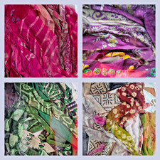 5 ribbons remnants. 100% Raw