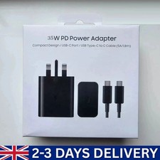 35W Super Fast Charger USB C Adapter Plug & 3ft Cable For Samsung Galaxy Phones