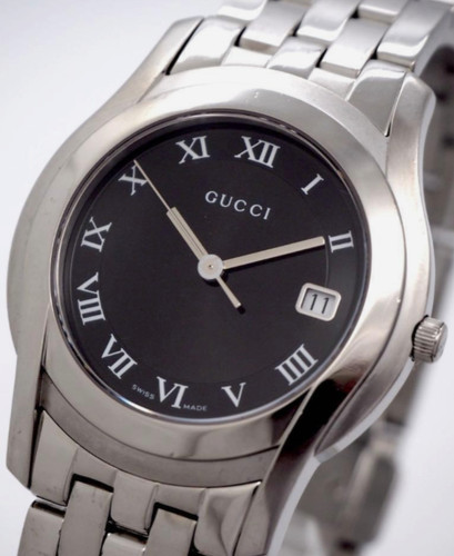 Gucci 5500m gents steel - gucci,