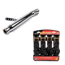 Set rear silencer + tension