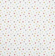 Dainty Stars Multi Colours Cotton PVC WIPE CLEAN Tablecloth Oilcloth