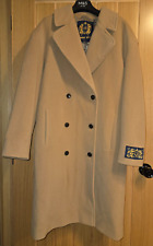 Aritzia Sunday Best Women's Double Breasted Wool Cashmere Camel Coat US 10 UK 14