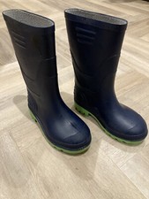 Children’s Wellington Boots - Size 12 - Blue & Green