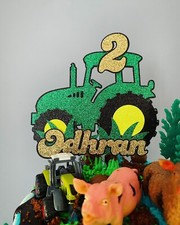 Tractor Themed Birthday Cake