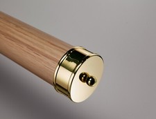 Forge Brass Medium End Caps - Pair 54mm Diameter