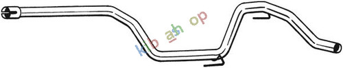 Exhaust pipe middle fits alfa - fits,