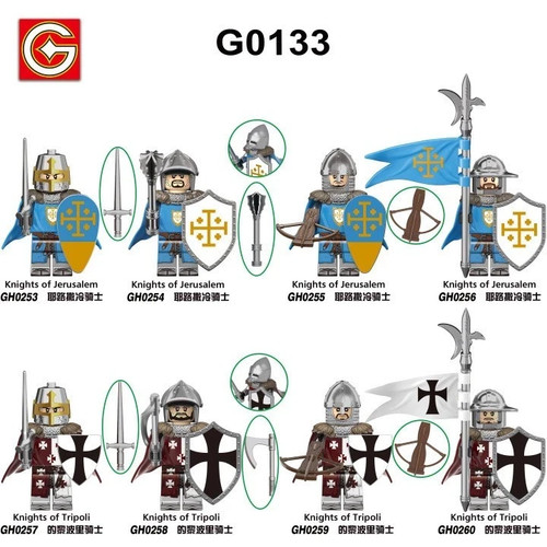 Custom lego medieval crusader - medieval,