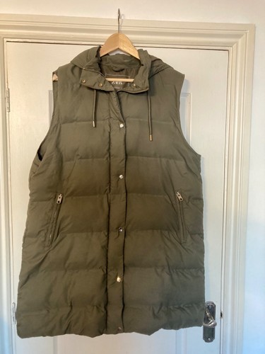 Zara khaki hooded - khaki, zip