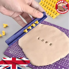 Ceramic polymer clay alphabet - polymer,