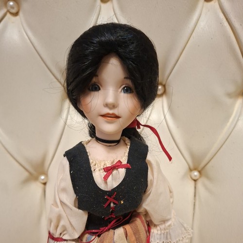 Snow white porcelain doll - snow,