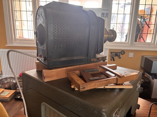 Vintage film projector brass - film,