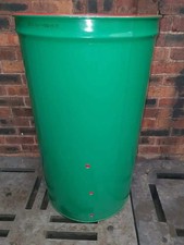 210L FIRE BIN / GARDEN INCINERATOR BIN / BRAZIER / LARGE BURNER BIN INCL. POST