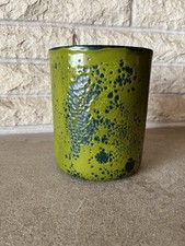 Vintage Large Wide Lava Enamel