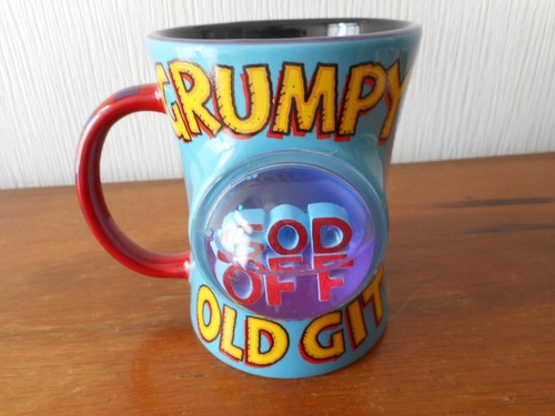 Humorous grumpy old git mug - "grumpy,