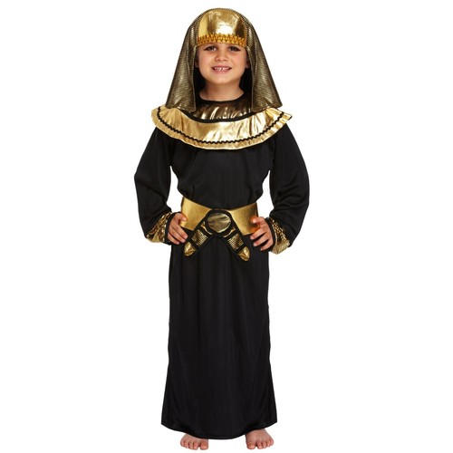 Boys black egyptian pharaoh - black,