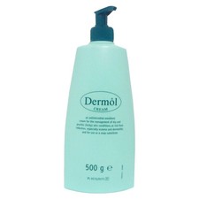 Dermol Emollient Cream - For Itchy, Dry Skin - Eczema and Dermatitis - 500g