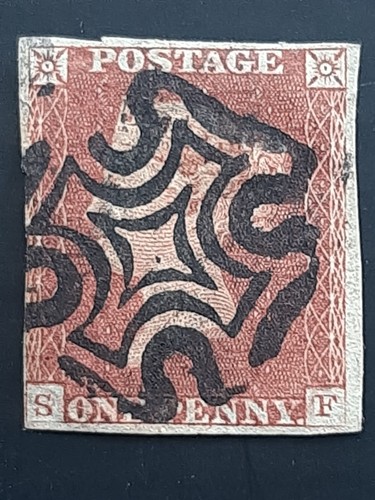 Red penny 1841 - 1d.red, with
