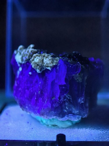 Fluorescent purple fluorite - fluorescent,