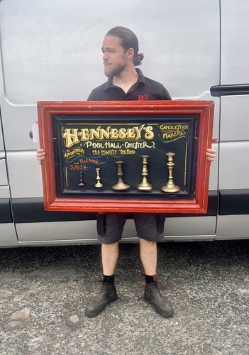 Candlestick advertising sign - candlestick,