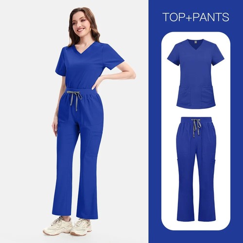 Women bell bottom scrubs - women,
