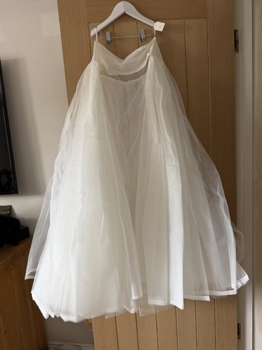 Jupon white net open front - white,