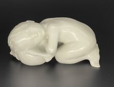 Bing & Grøndahl , Denmark, Porcelain Merchild Figurine Girl Sleeping