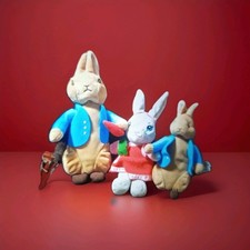 Peter Rabbit Teddies,  Book To Show Size On Pics. Good Condition , Peter Rabbit 