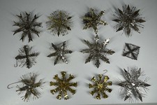 12 Vintage Aluminum Snowflake