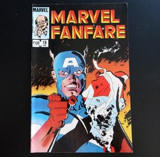 Marvel Fanfare vol 1 #18 Jan 1985 Copper age Capt America, Kevin Nolan portfolio