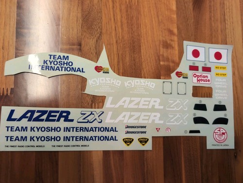 Kyosho lazer decal sheet - zx,