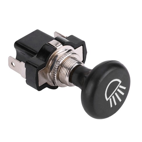 Push pull light switch - push, black