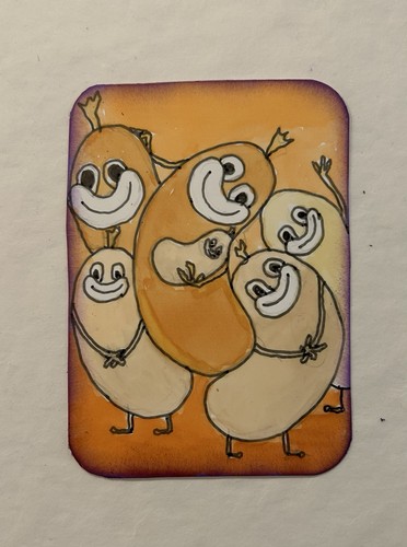 Aceo original miniature - original,