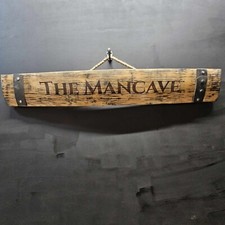 Oak Barrel Stave Sign