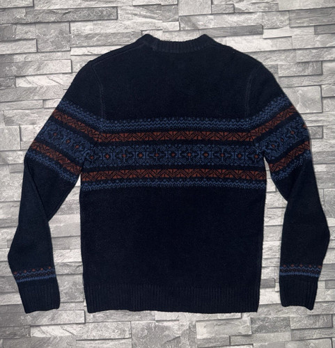 Navy wool knit - wool, fair