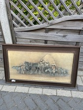 The Hay Wagon by Colin Paynton  Vintage Framed Print.