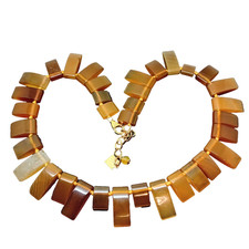 NATE & ETAN QVC CLEOPATRA COLLAR NECKLACE SEMI PRECIOUS AGATE GEM STONE 110G