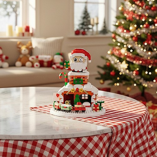 924pcs christmas house - christmas,