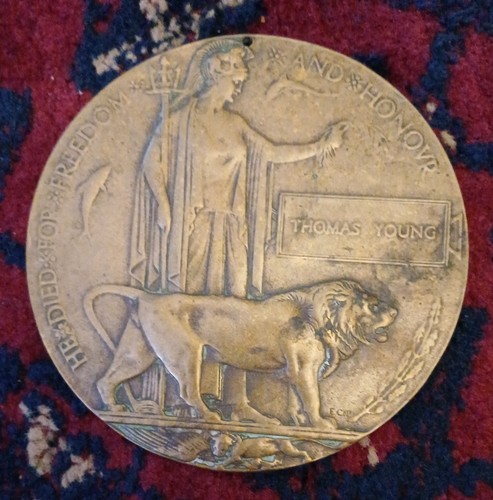 Wwi death penny - wwi, ‘thomas