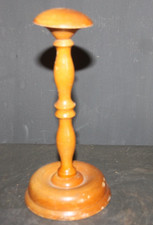 FRENCH VINTAGE ANTIQUE WOODEN SIMPLE DELICATE HAT  WIG STAND 20 CM