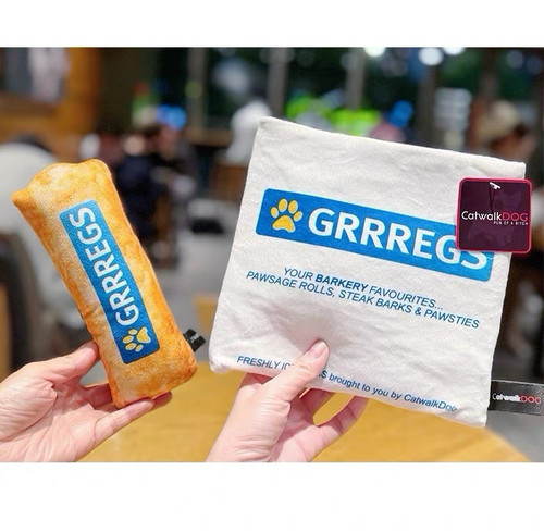 Grrregs sausage roll dog toy - grrregs,