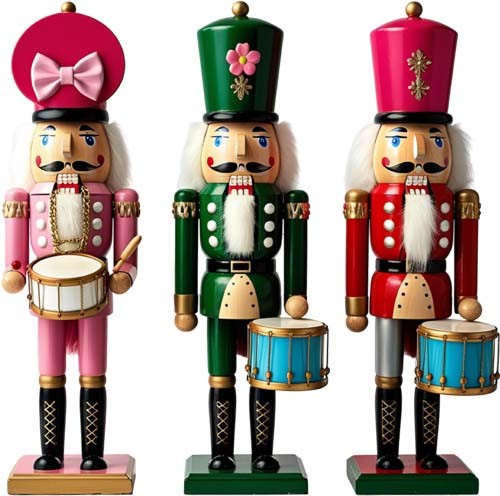 Christmas nutcrackers wall - nutcrackers, art