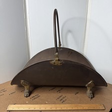 Vtg Large Fireplace Fire Wood
