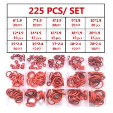 225x Red Silicone O Rings VMQ